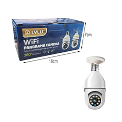 LYLU Κάμερα Ασφαλείας WiFi 360° Τύπου Λάμπας ντουί Ε27