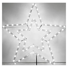 Χριστουγεννιάτικο αστέρι ψυχρό χρώμα LED 58x58cm