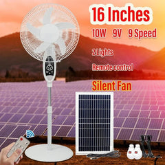 Ηλιακός Ανεμιστήρας με βάση 16inches GDTIMES  GD-936S