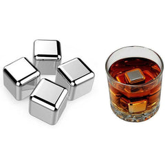 Παγάκια Cooling Cubes από Ανοξείδωτο Ατσάλι 4τμχ