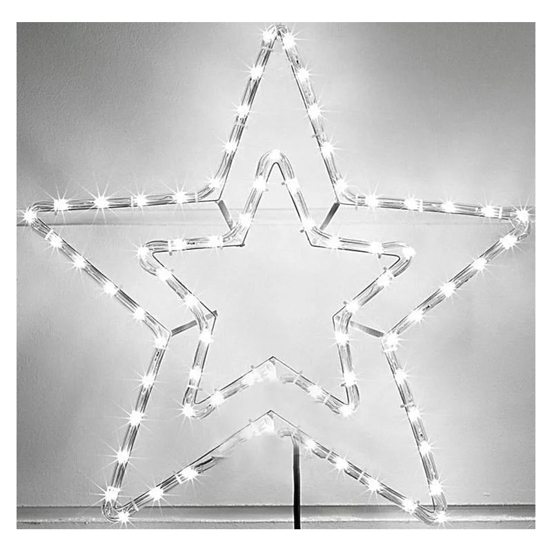 Χριστουγεννιάτικο αστέρι ψυχρό χρώμα LED 58x58cm