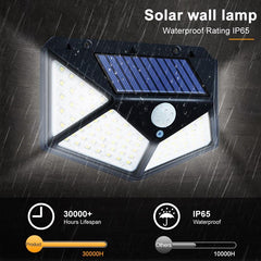 2 τεμάχια Επιτοίχιο Ηλιακό Φωτιστικό LED με Ανιχνευτή Κίνησης και Φωτοκύτταρο 1800 Lumens