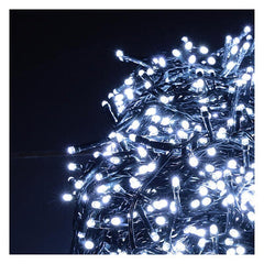 Χριστουγεννιάτικα λαμπάκια σε ψυχρό χρώμα με πράσινο καλώδιο 20m 240 LED